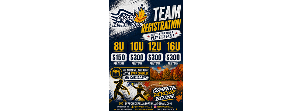 Fall Ball 2026 - League Registration Info