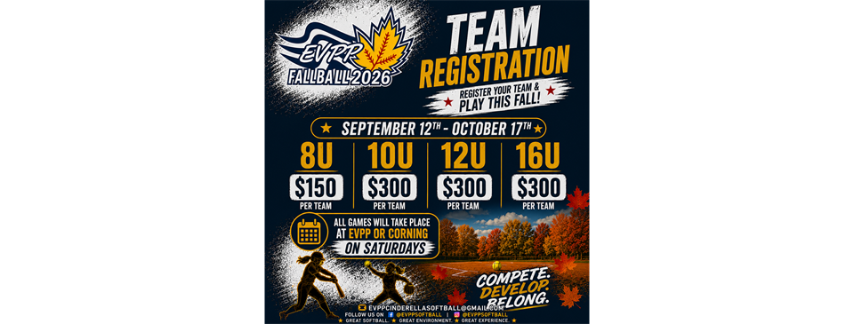 Fall Ball 2026 - League Registration Info
